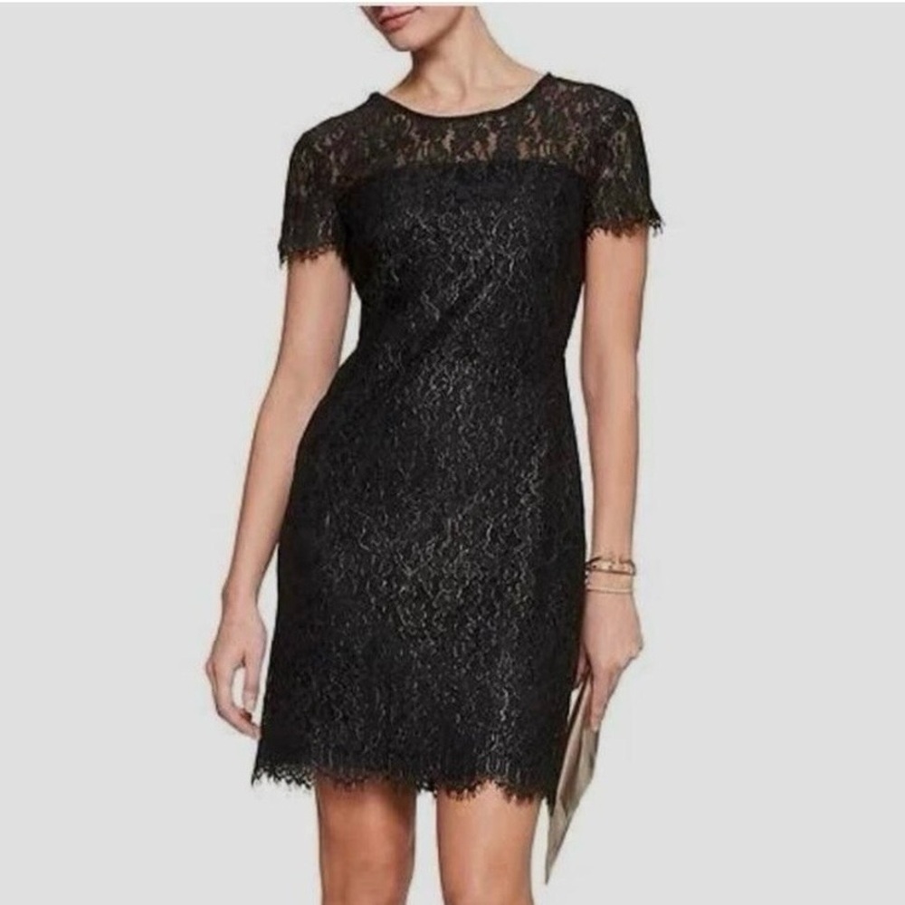 Banana Republic Black Lace Mini Dress